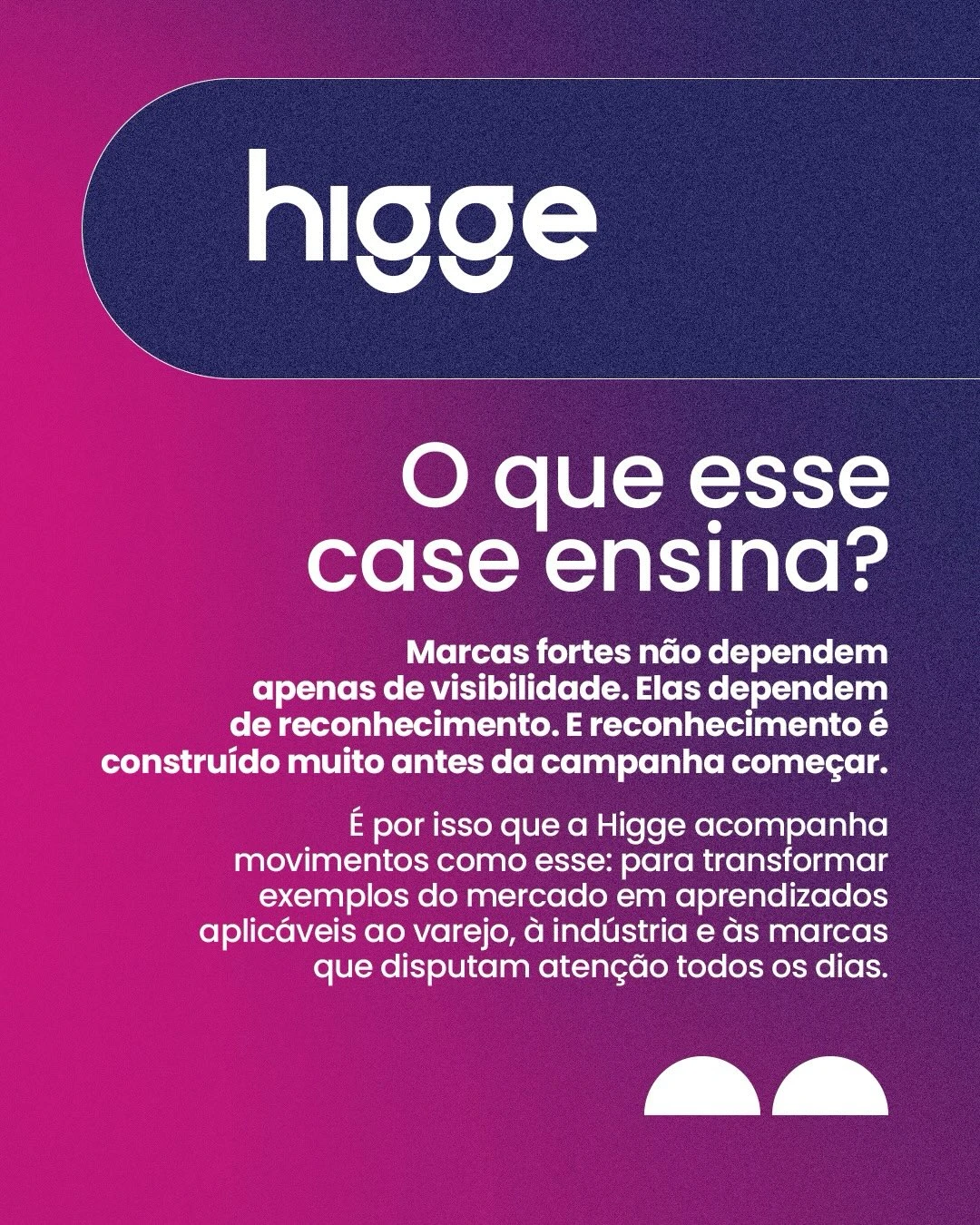 Slide do carrossel do projeto Higge