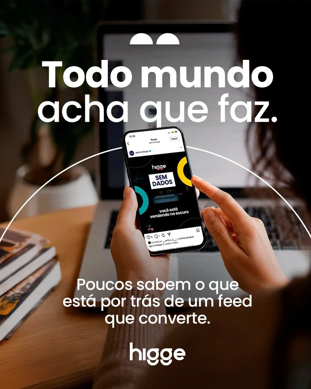 Slide do carrossel do projeto Higge