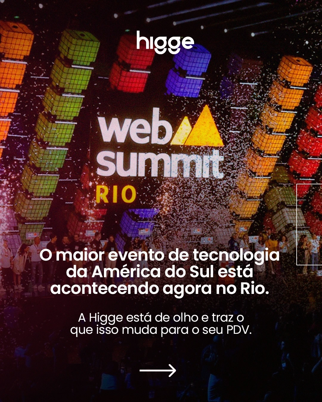 Slide do carrossel do projeto Higge