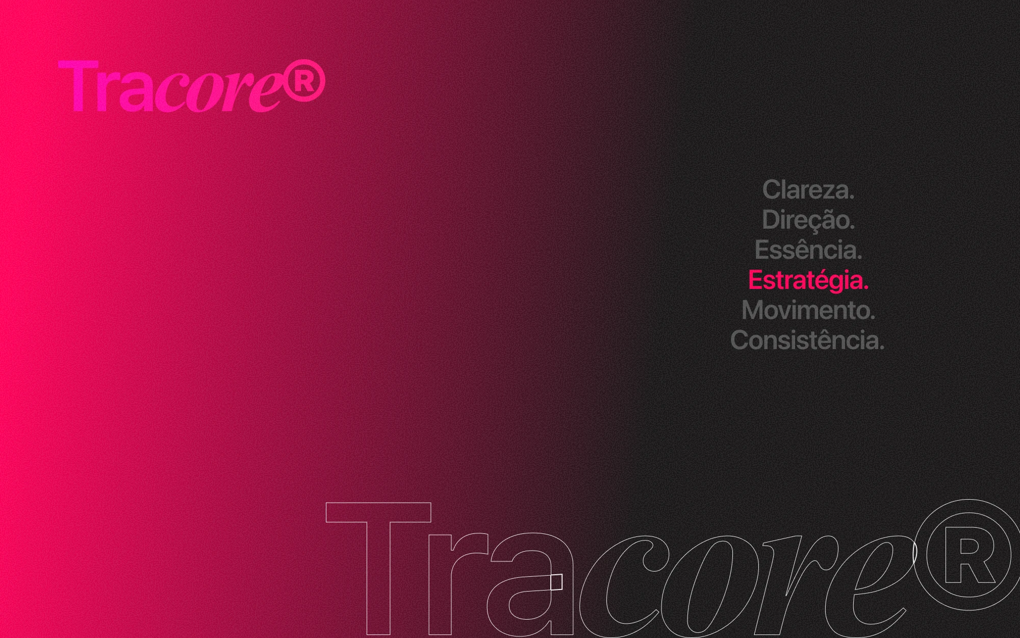 Aplicação da marca Tracore